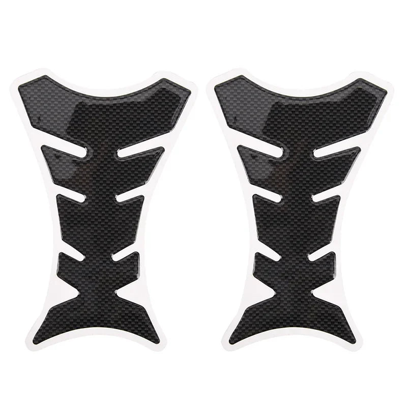 Gas Cap Cover Sticker and protector 3D Carbon Fiber Gel Gas Fuel Tank Pad Protector Sticker Motorcycle Universal