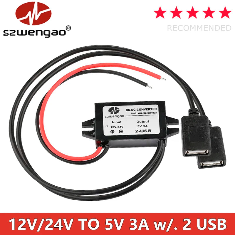 12/24 V to USB 5 V Power Converter