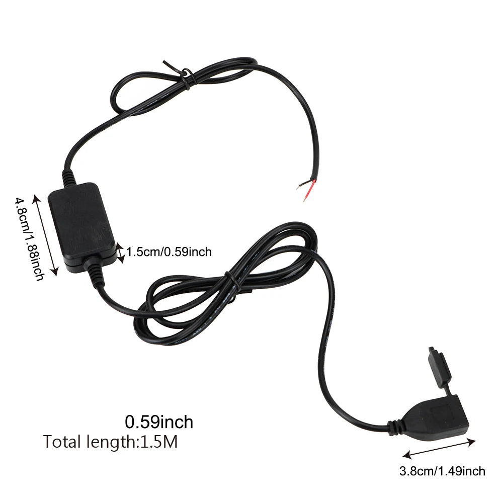 USB-Anschluss, DC-5V-USB-Adapter, USB-Konverter, Ladegerät für Motorradlenker, USB-Steckdose für Motorrad, Stromversorgung für Telefon und GPS