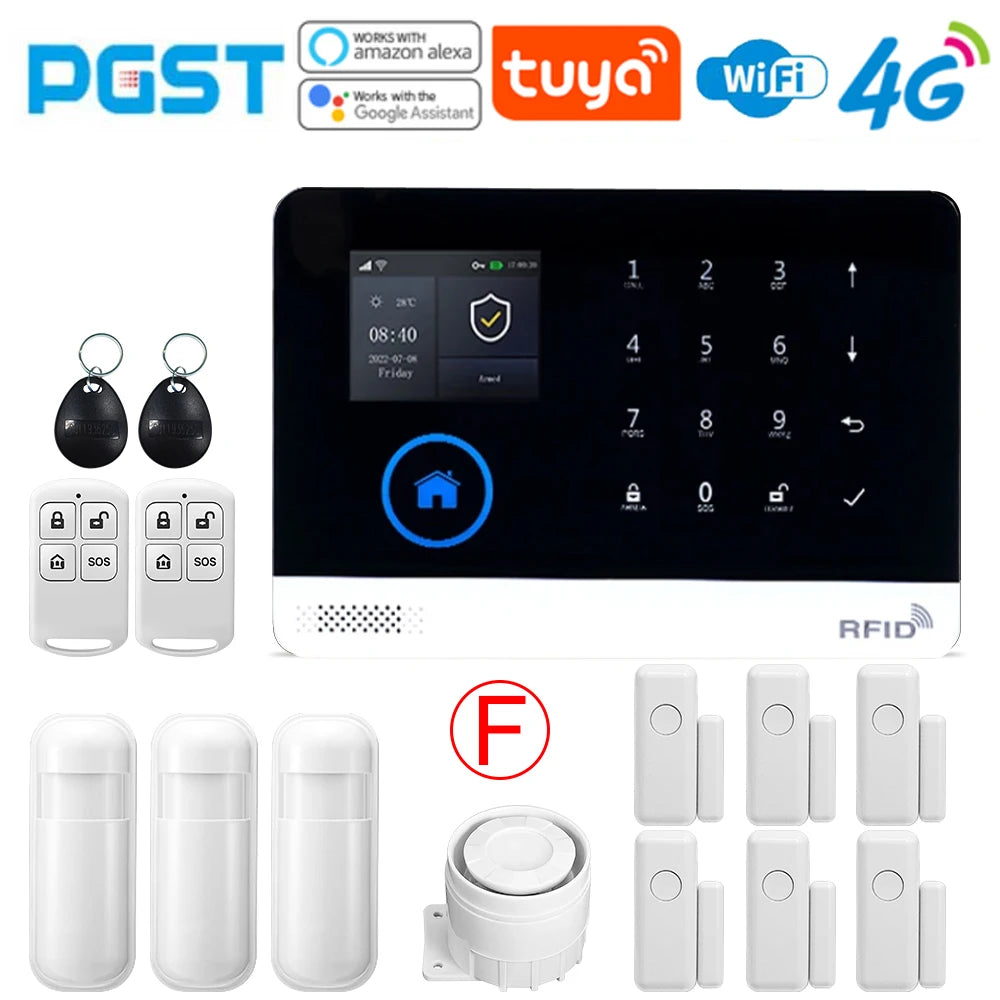 Home WiFi Security Alarm System with Door and Motion Sensor