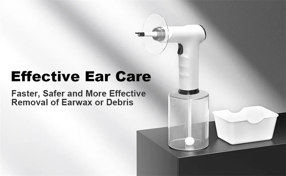 Electric Ear Wax Removal Kit with Soft Spray Safe and Effective Ear Cleaner with 4 Pressure Settings for Ear Wax Irrigation Tool