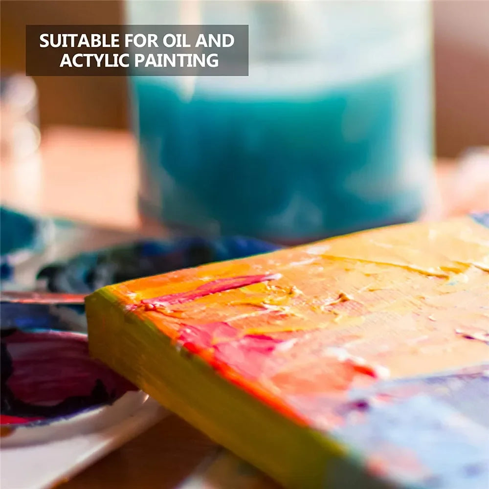 Pack of 4 White Square Artist Canvas Boards