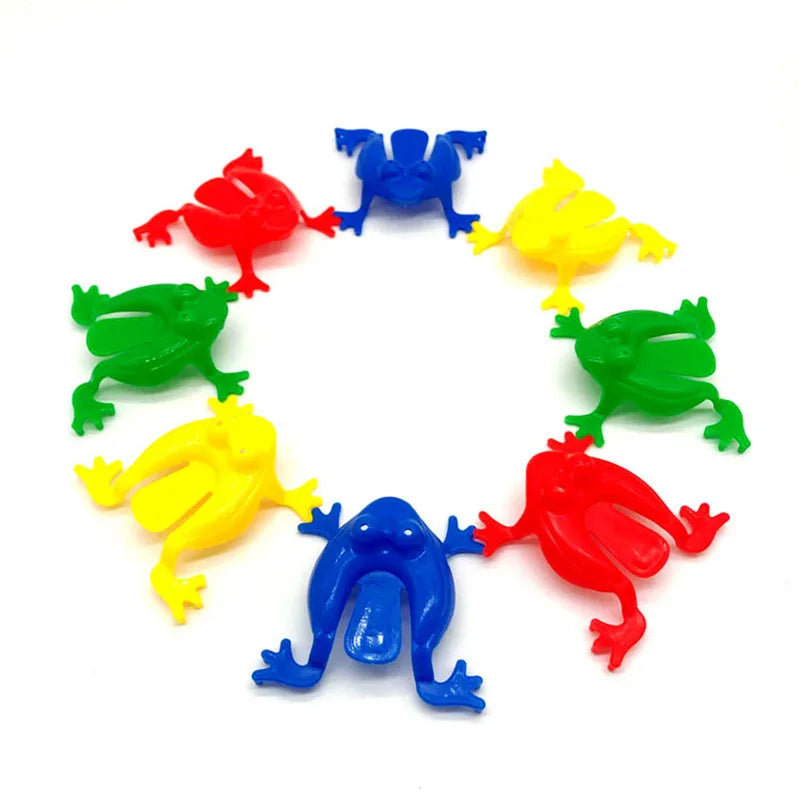 10-20Pcs Jumping Frog Bounce Fidget Toys For Kids Novelty Assorted Stress Reliever Toys For Children Birthday Gift Party Favor