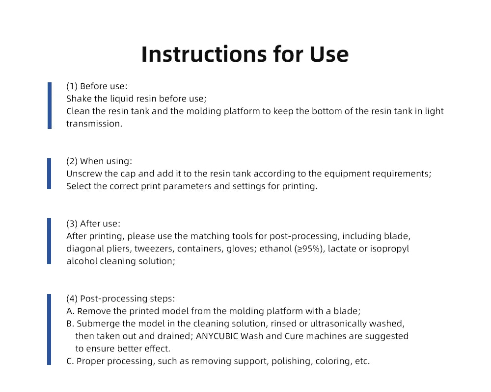 ANYCUBIC 405nm UV Resin for High-Precision 3D Printing