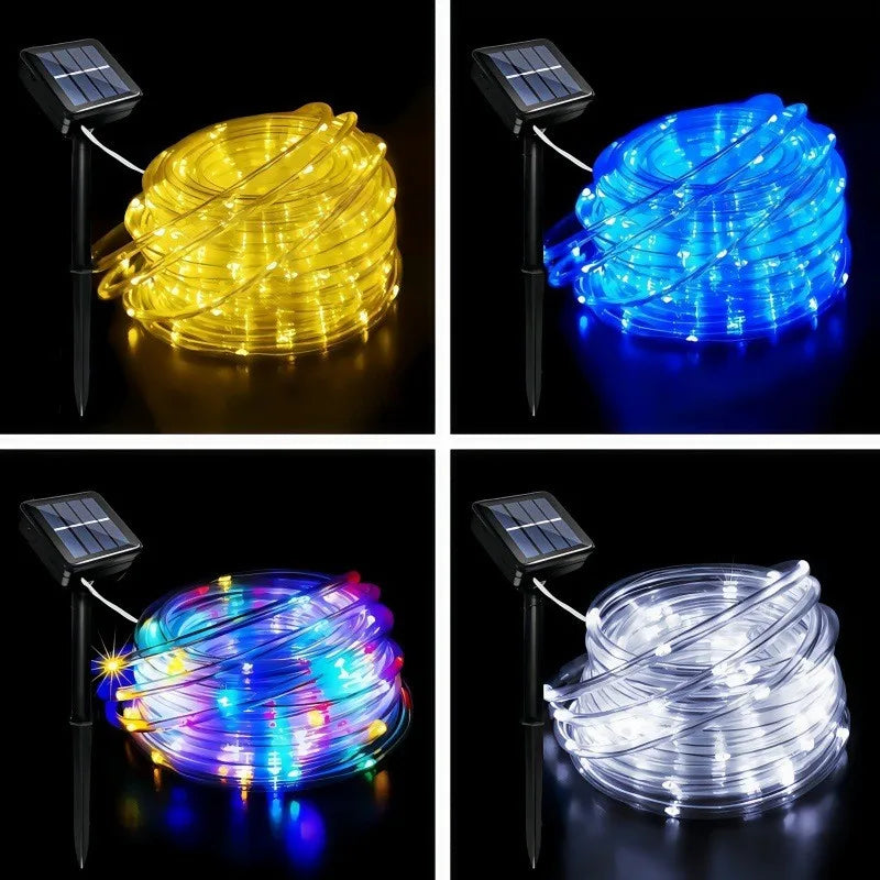 Solcelledrevne LED-lysslynger, IP65