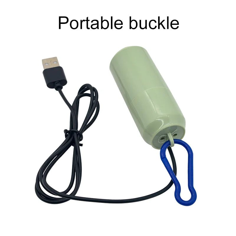 Pompă de aer pentru acvariu USB cu țeavă și piatră de aer, 5 V