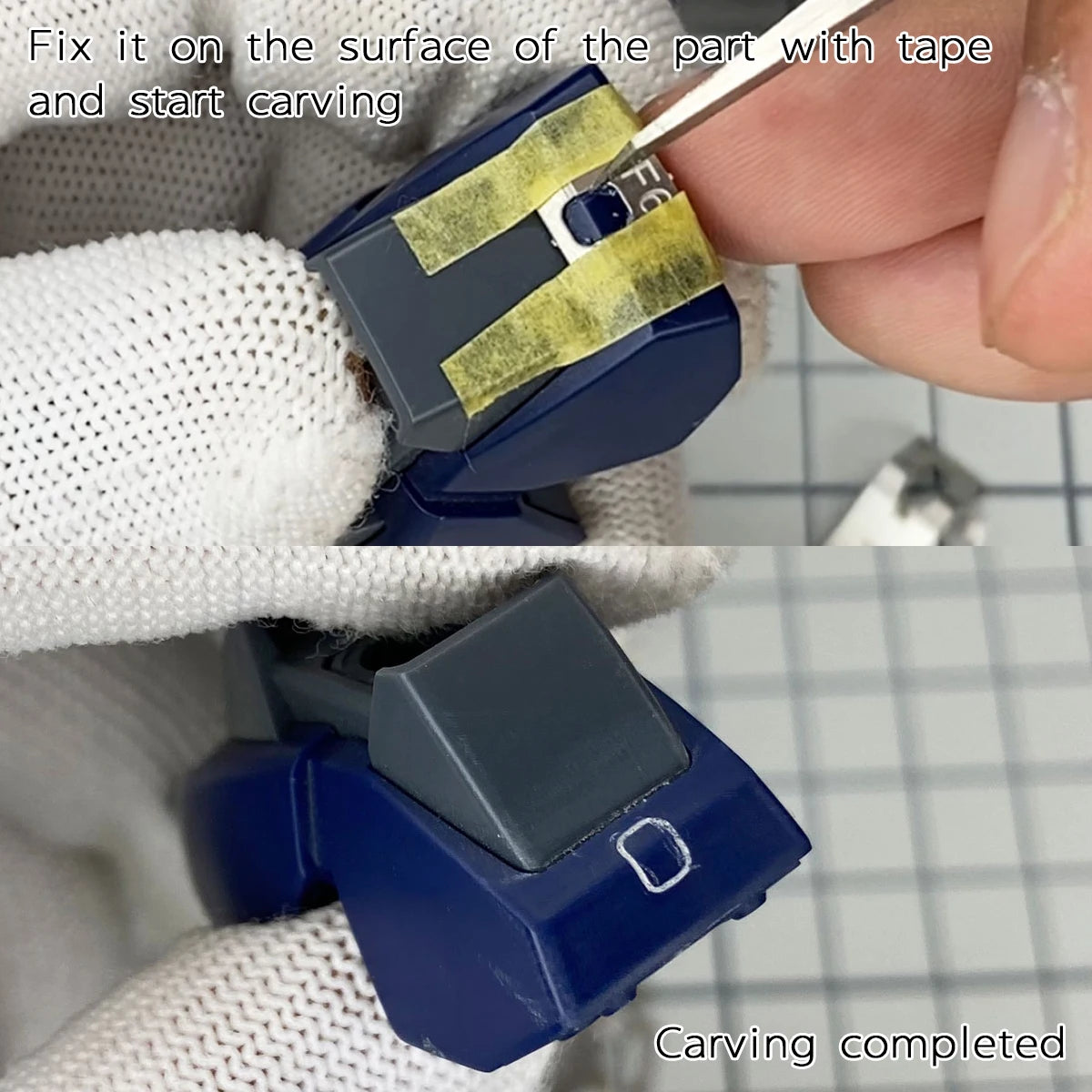 Scale Model Scribing and Engraving Template