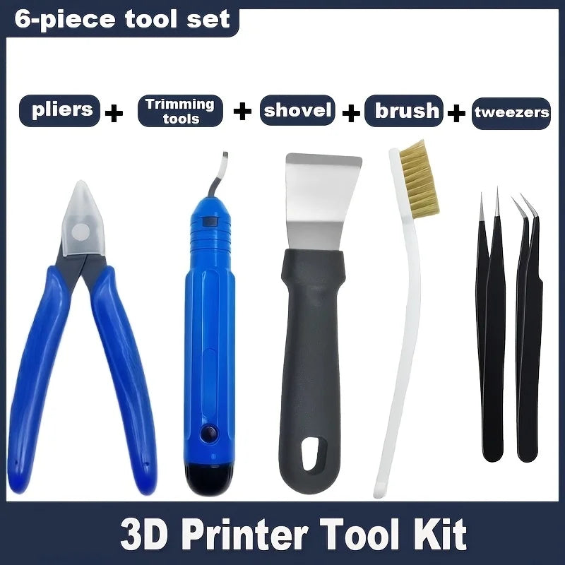 3D Printing Tools, Various Types Tools, Scissors, Cleaning Needles, Tweezers, Pliers, Deburring Kits, Universal 3D Printer Tools