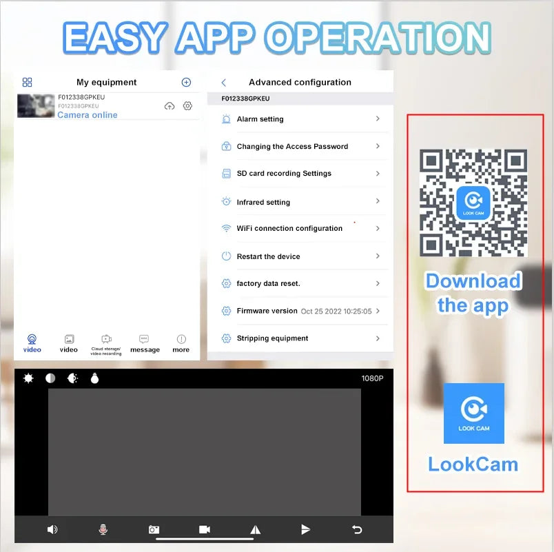 Full HD 1080P WiFi Wireless Remote Camera Night Vision Motion Detection Alert Surveillance Home Office Security