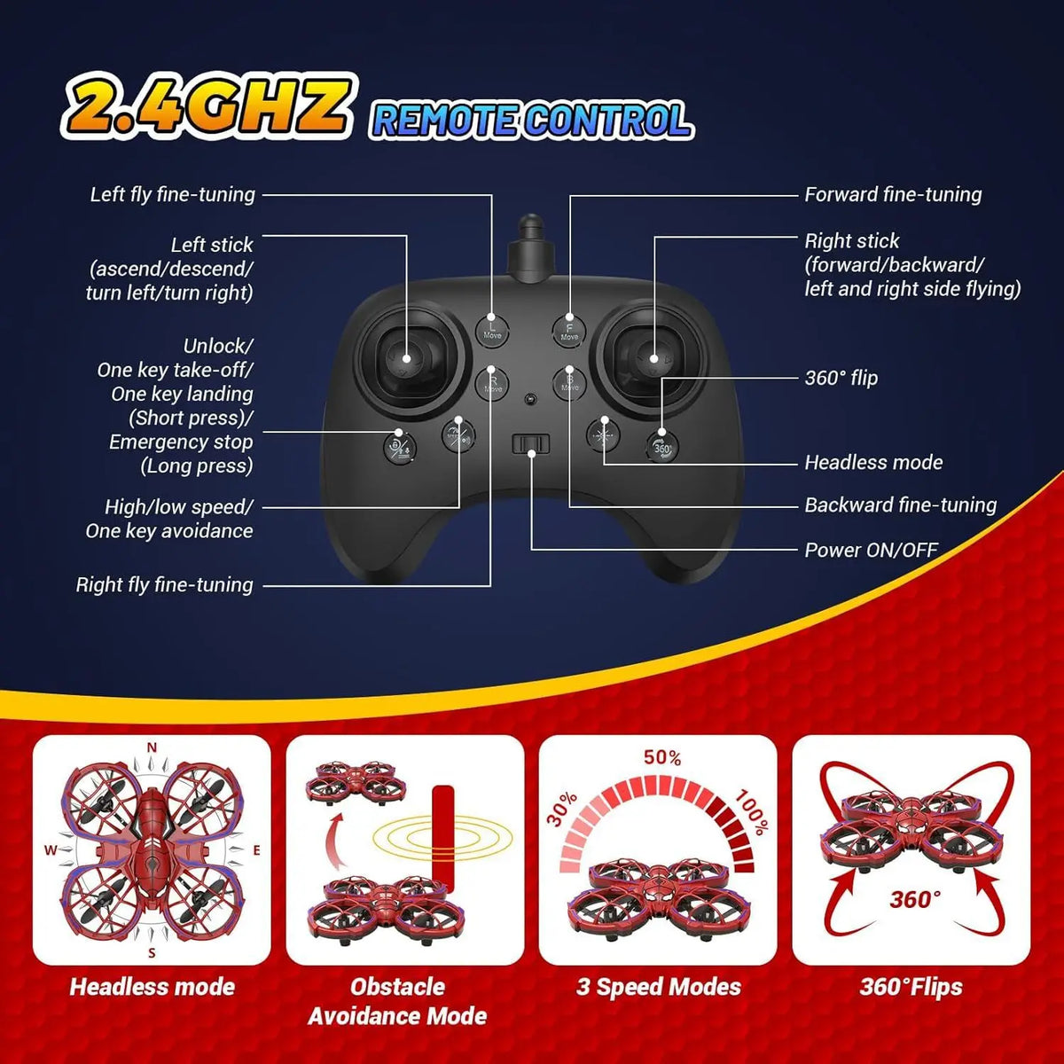 Mini Spider-Style RC Drone
