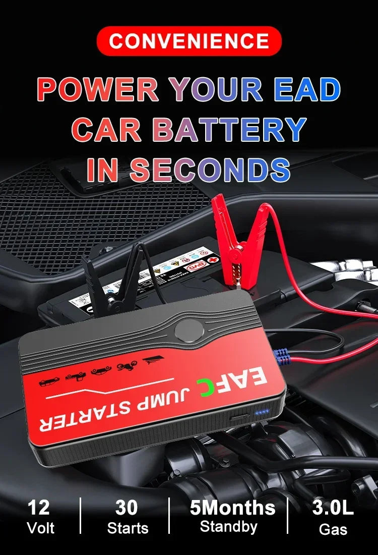 Avviatore di emergenza portatile per auto Power Bank 600A–2000A