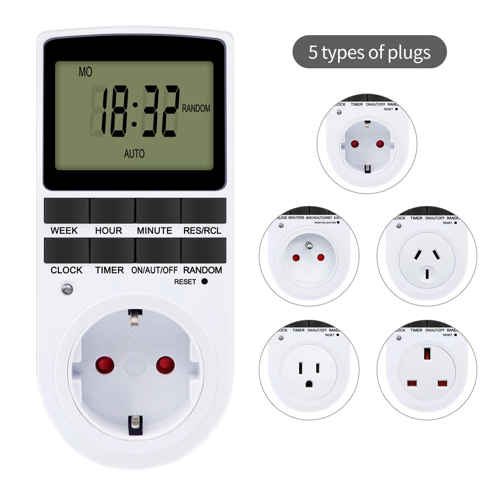 Minuteur numérique programmable sur sept jours TM02