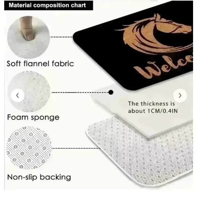 2D Optical Illusion Doormat – Non-Slip & Easy Clean 🌀