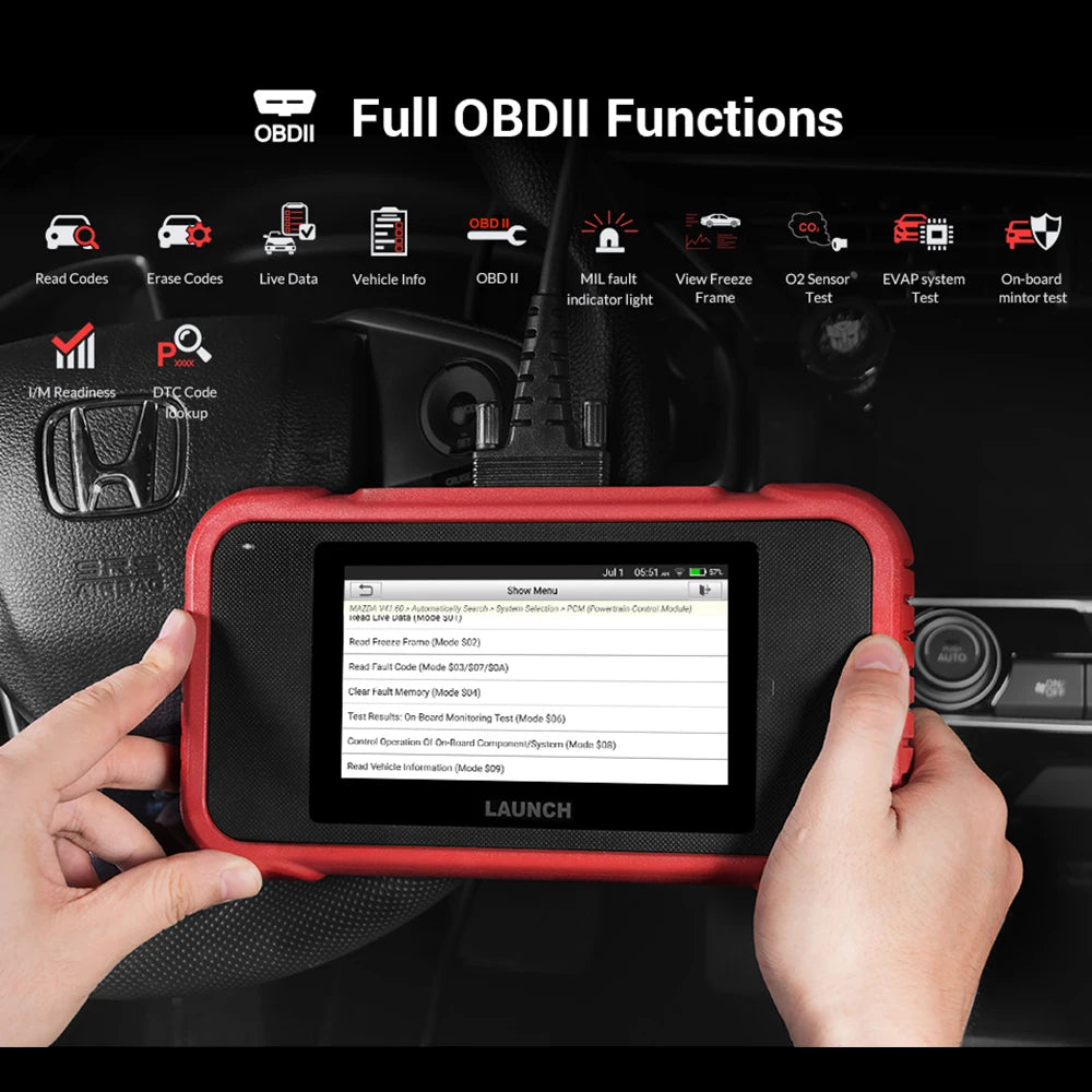 LAUNCH X431 CRP129E V2.0 OBD2 Diagnostic Scanner with 12 Resets