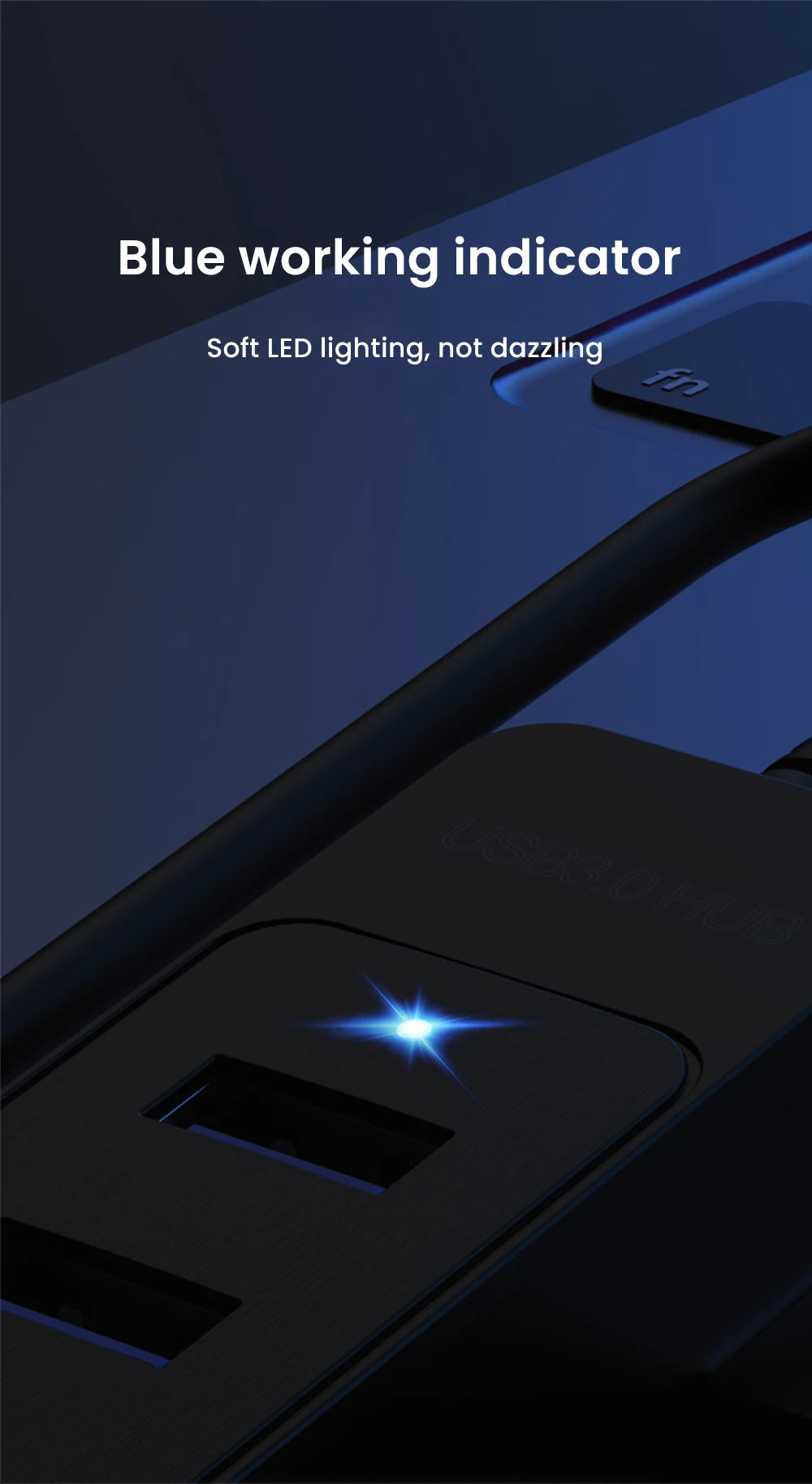 Fünf-Port USB-Hub - USB-A oder USB-C