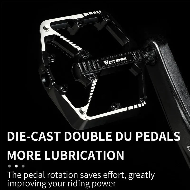WEST BIKING Aluminium Platform Pedalen — Set