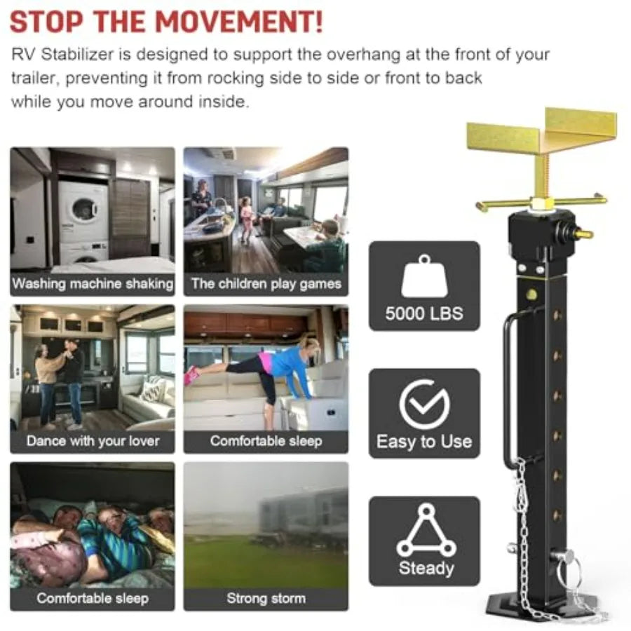 Adjustable RV Slide Out Supports Jacks 16.7–36 with Drill Adjust