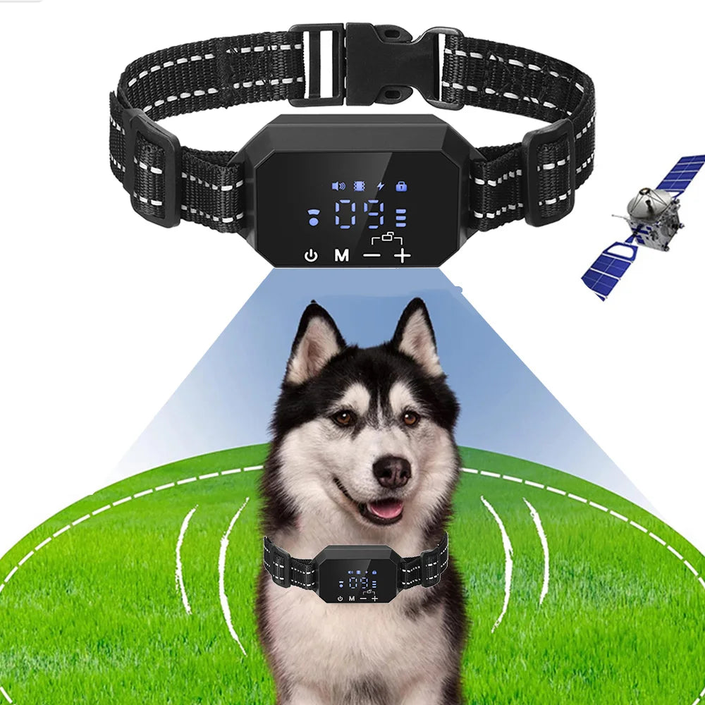 GPS Wireless Dog Fence Collar with 100–3300 ft Adjustable Range