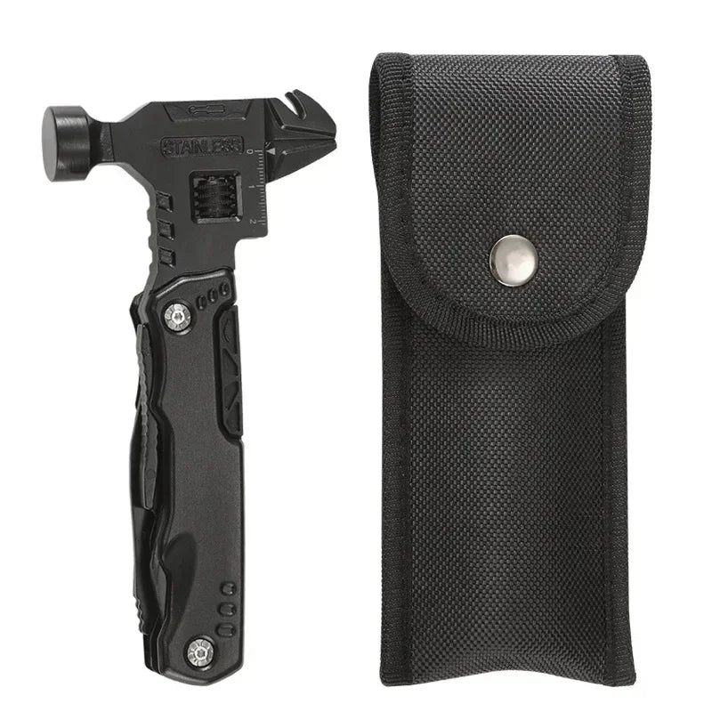 Hammer, Wrench and Pliers Multitool with Sheath