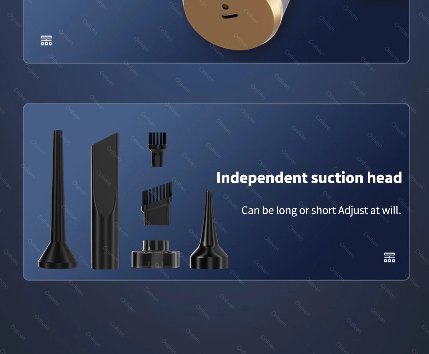 SZUK 98000PA Car Vacuum Cleaner Mini Powerful Cleaning Machine Strong Suction Handheld for Car Wireless Portable Home Appliance