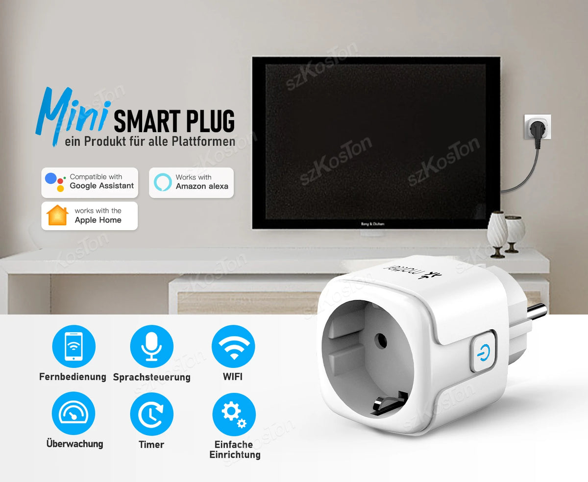 Enchufe inteligente Matter WiFi con enchufe EU