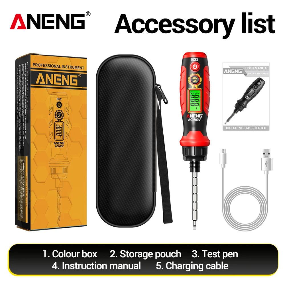 B22 Rechargeable Voltage Tester and Screwdriver