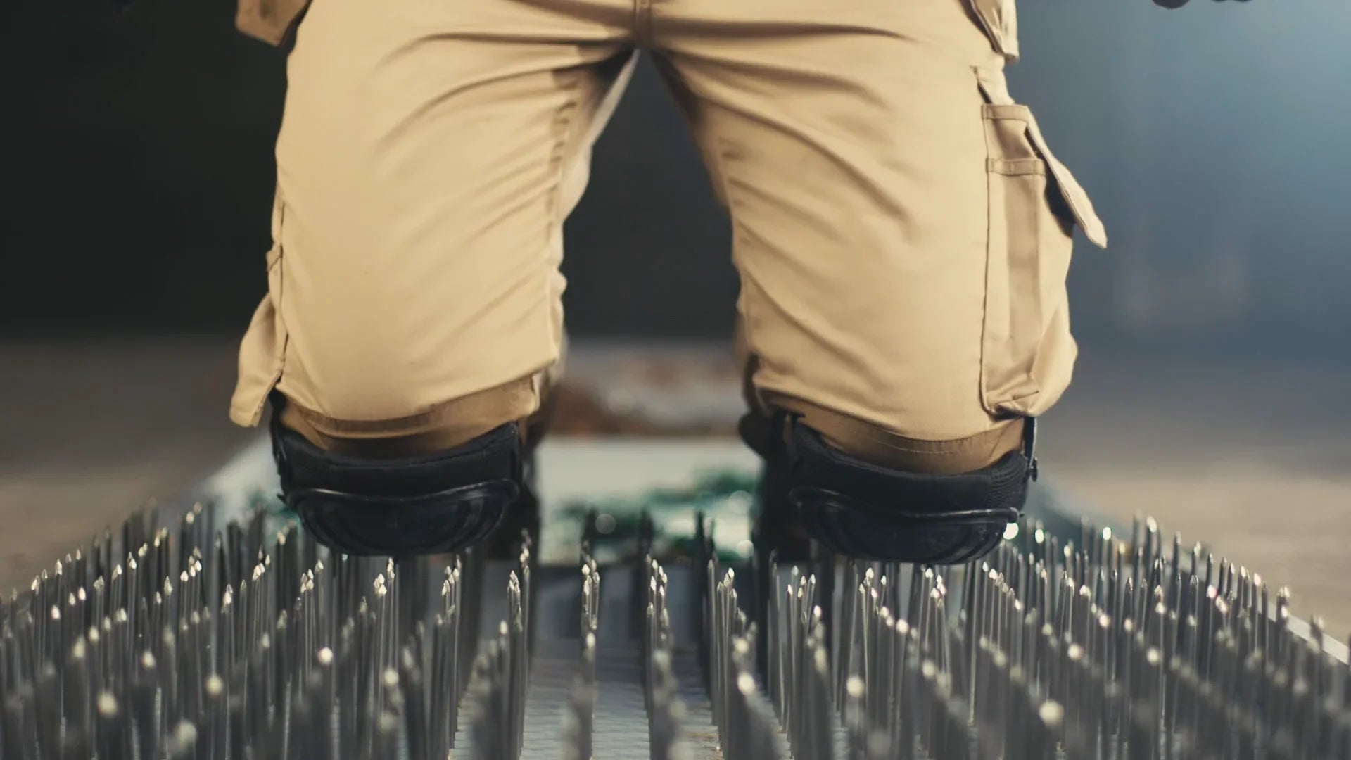 Professional Knee Pads for Work; Gardening & Construction Double Straps and Adjustable Clips;Industrial Heavy Duty Tactical