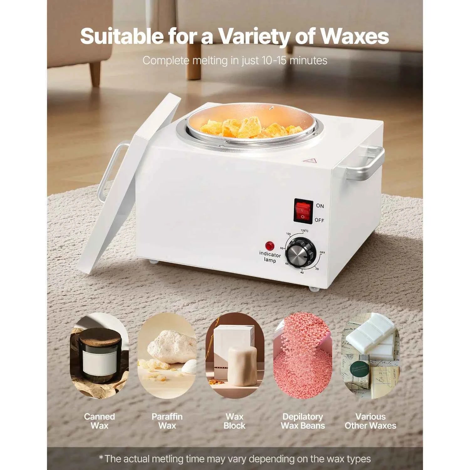 Single Wax Warmer 300W with 100 Wax Sticks