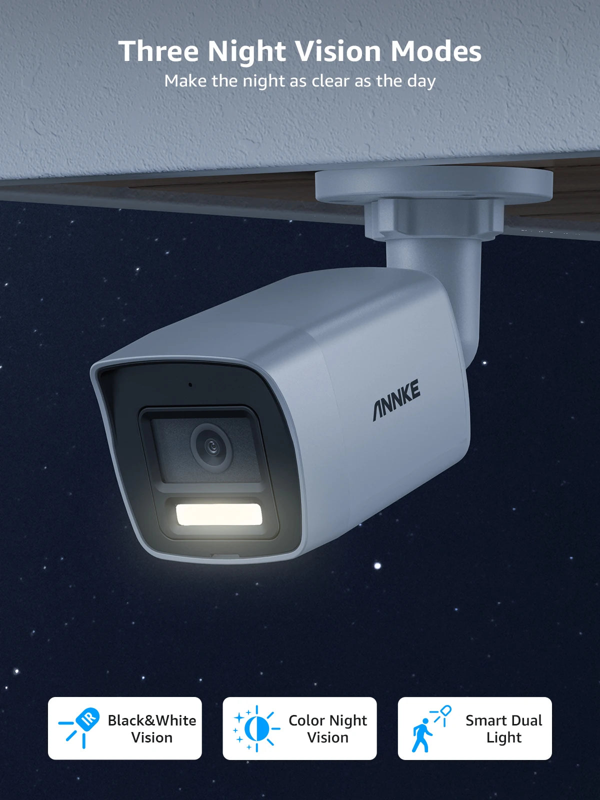 ANNKE 8MP 4K PoE Bullet Security Camera with Human Detection