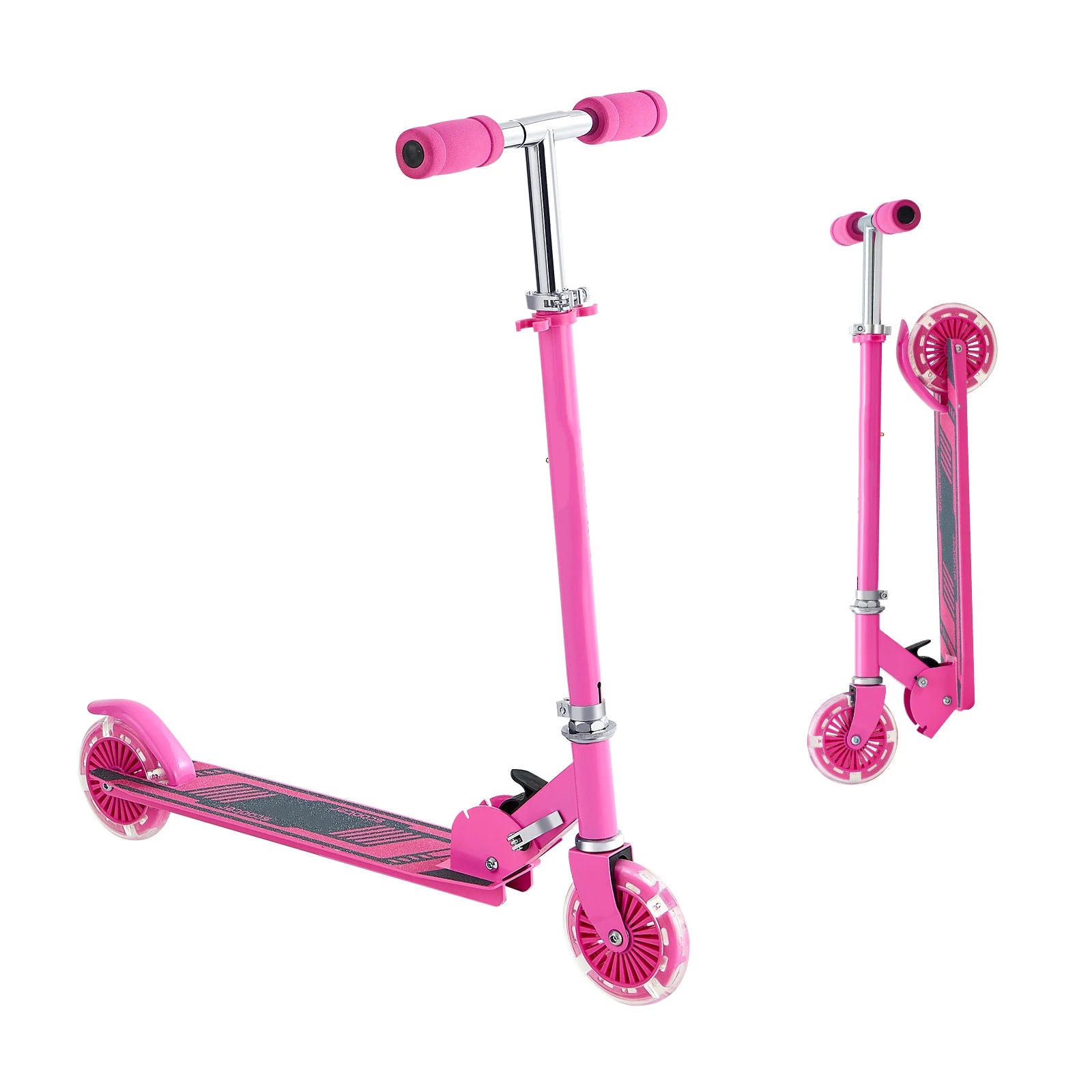 SucceBuy Kick Scooter gyerekeknek 3歲+, 2 keréken, összecsukható, kúszó járgány lányoknak és fiúknak, állítható magasságú kormány 110 lb-ig (kb. 50 kg)ig