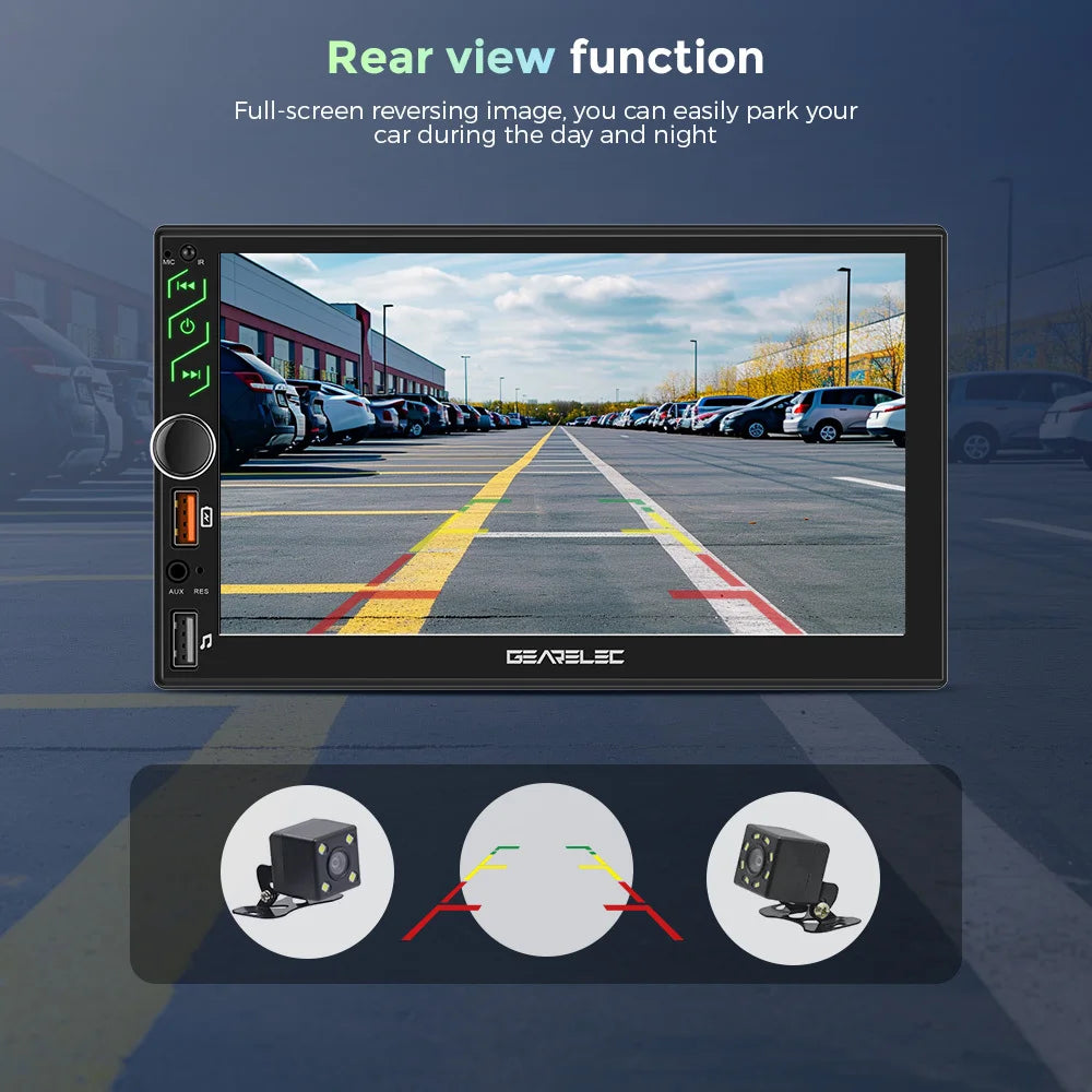 7 Inch Car Radio 2 Din Android 13 CarPlay Multimedia Player