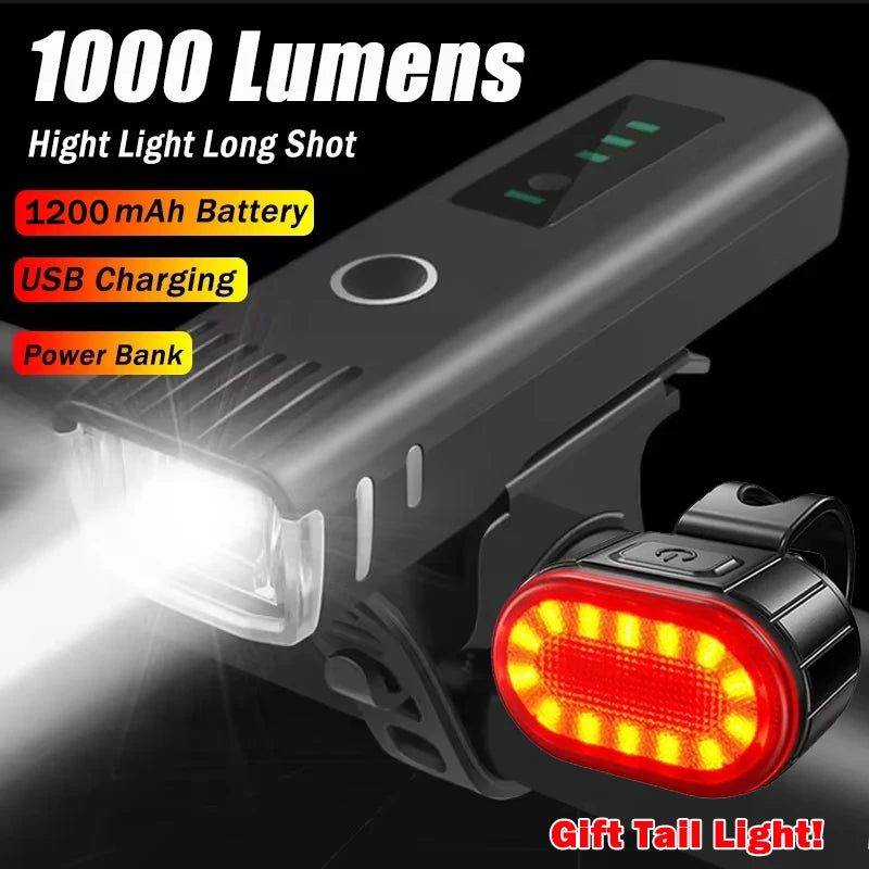 Rechargeable Bicycle Light - Front and Rear Options