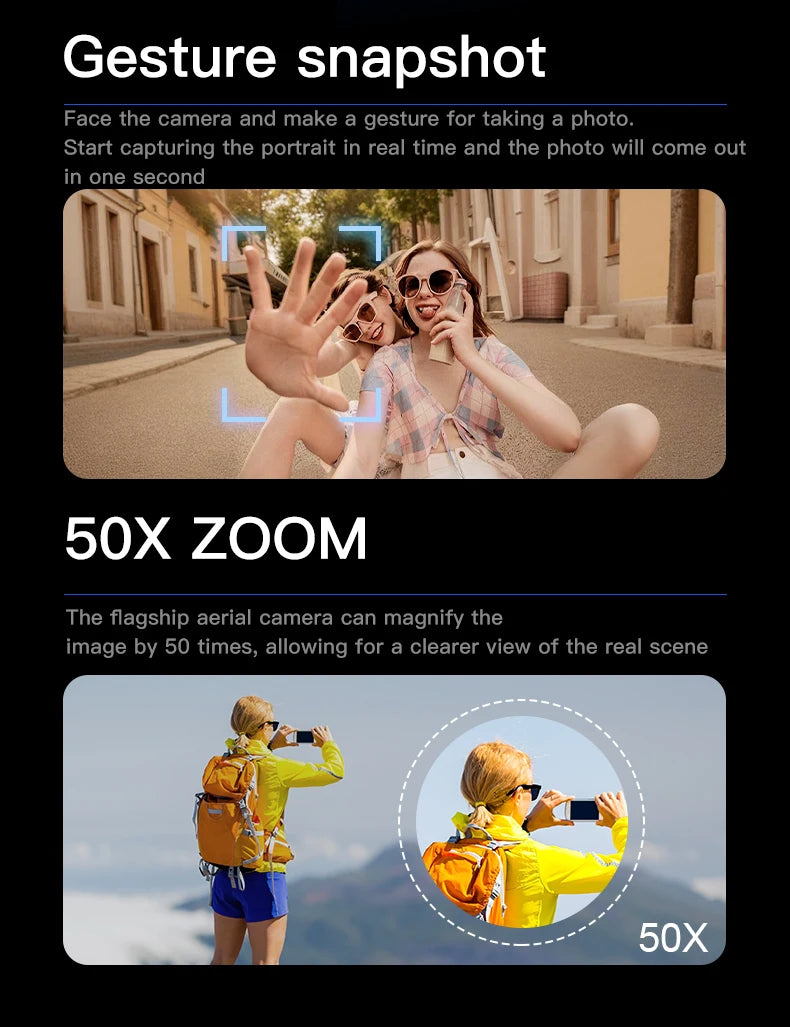 VR Big Drones 4K HD Wide Angle Camera WiFi FPV RC Helicopter with Large Screen Foldable Quadcopter for Professional Photography