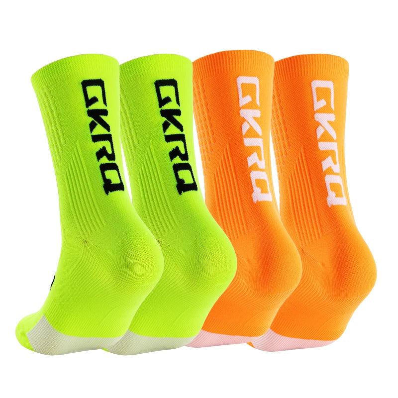 Meias de ciclismo GKRQ, conjunto de 4 pares, tamanhos M ou L