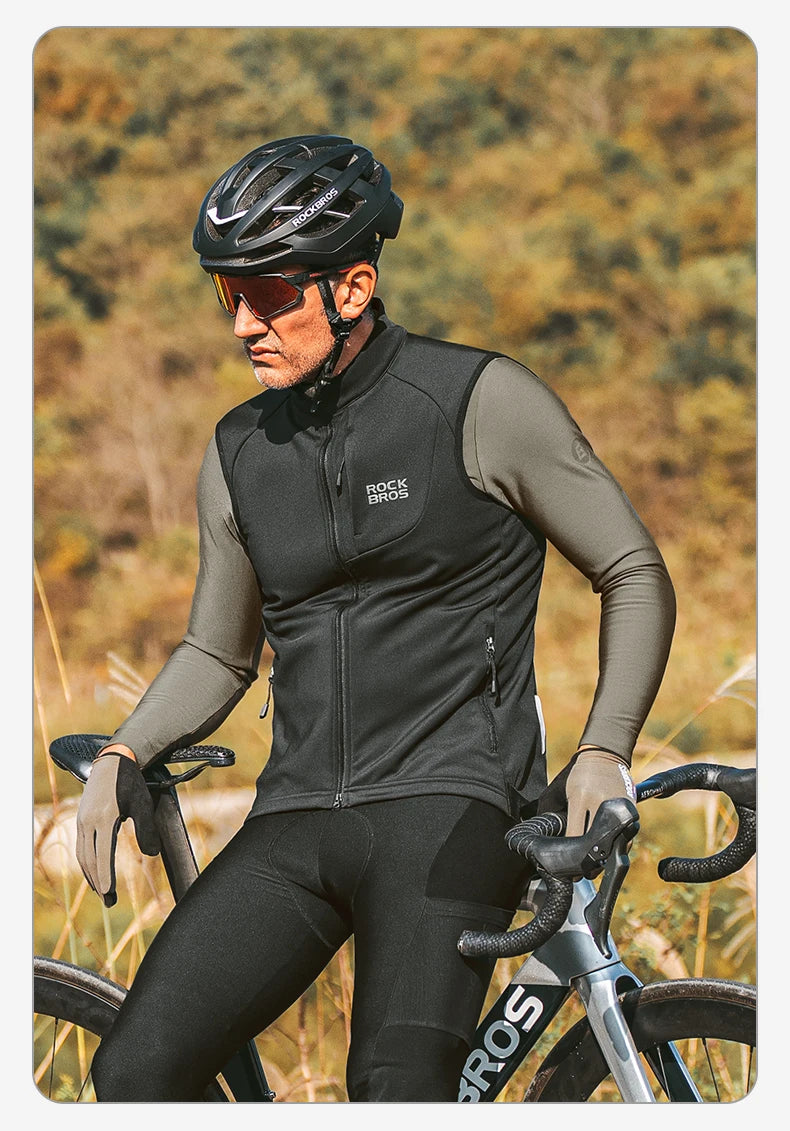 Men’s Windproof Cycling Vest for Cold Weather Riding
