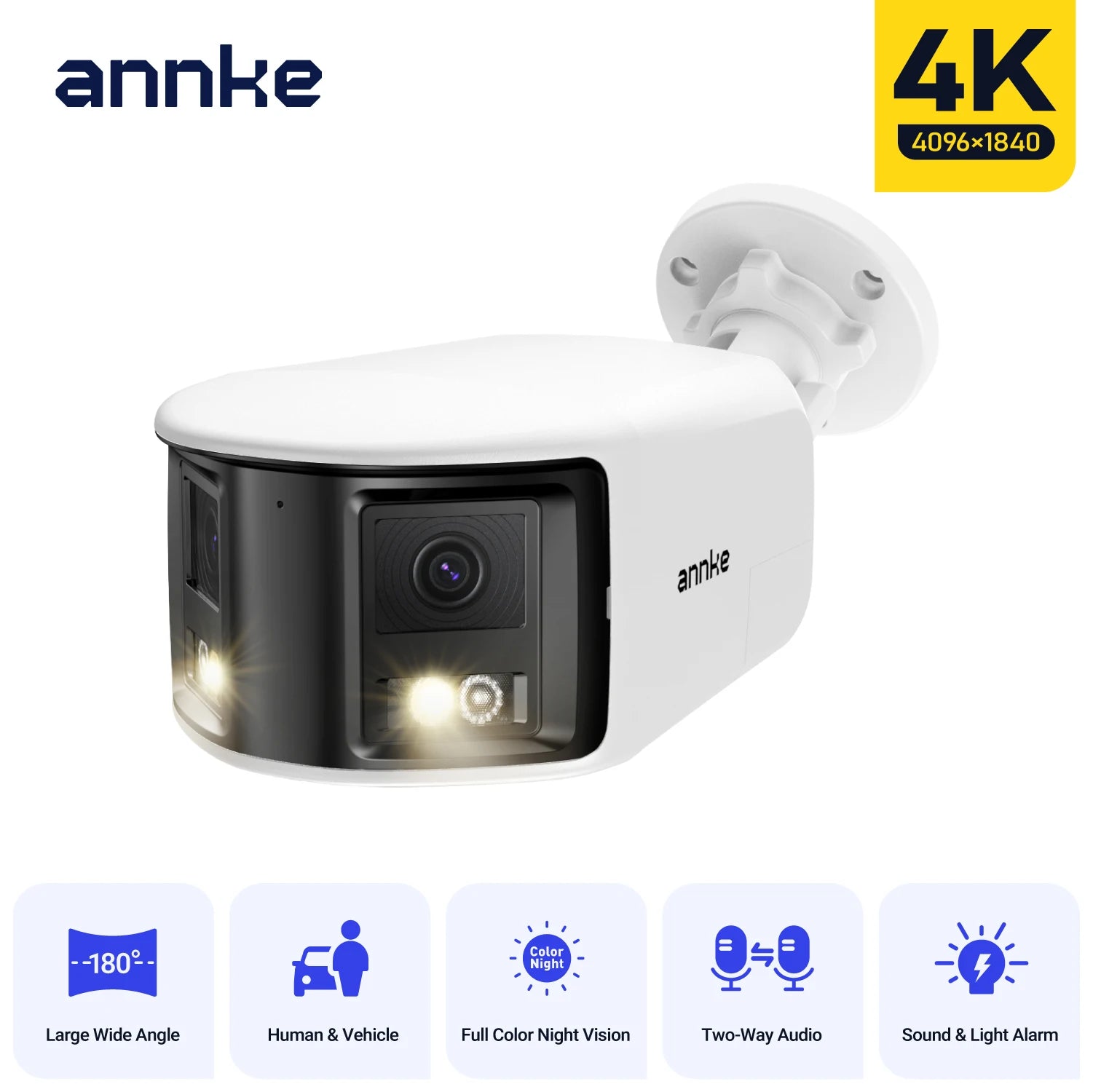 ANNKE 180° 8MP Dual Lens PoE Outdoor Security Camera