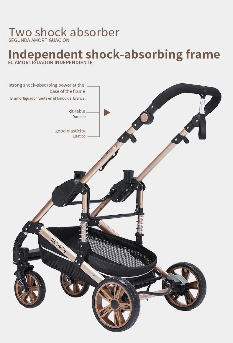 Baby Stroller 3‑in‑1 Lightweight Multifunction Carriage for Newborns
