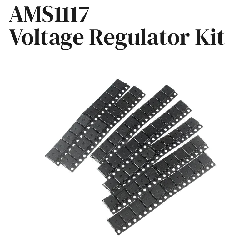 70-Piece AMS1117 SOT-223 Voltage Regulator Assortment