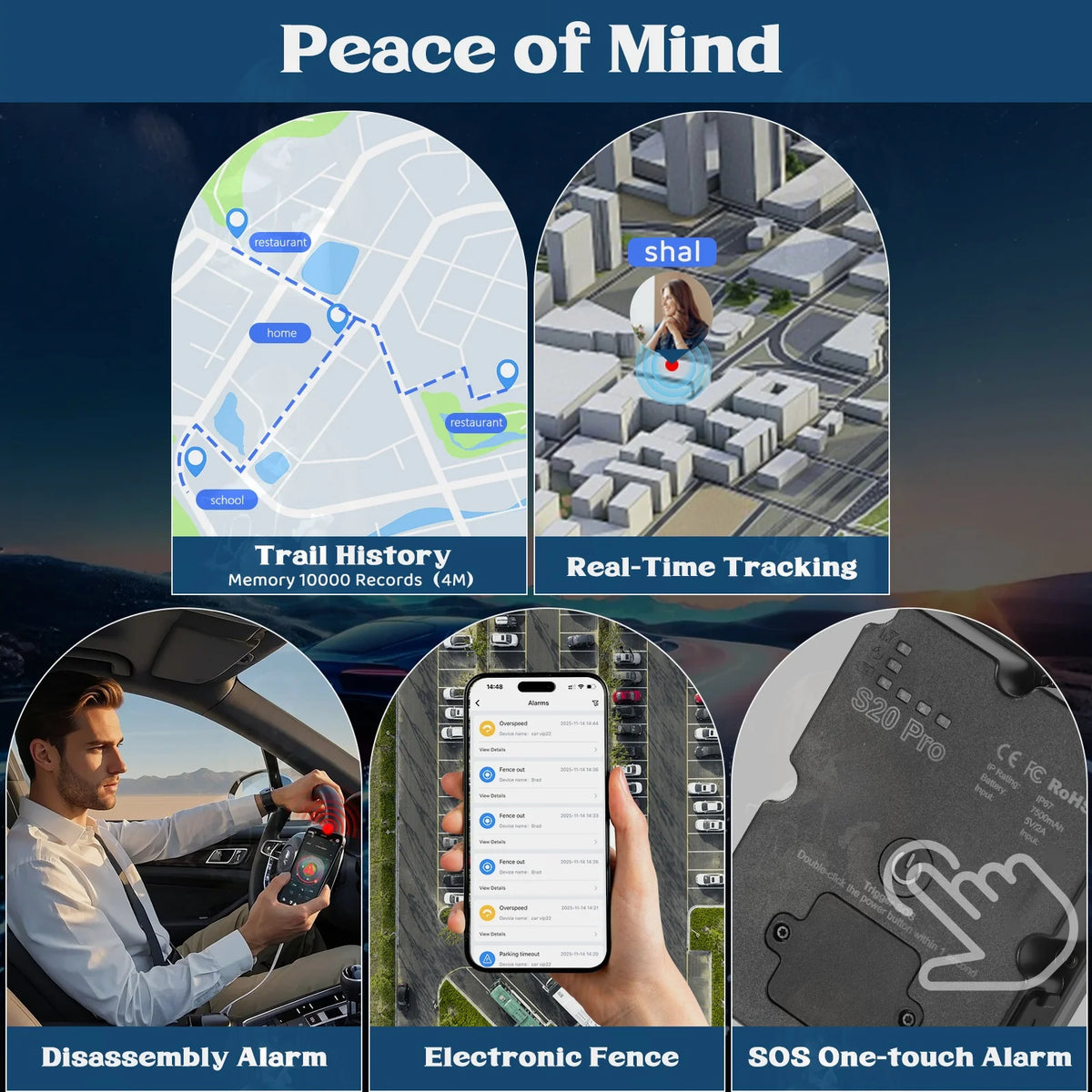 S20 Pro magnetisk 4G GPS-fordonsspårare