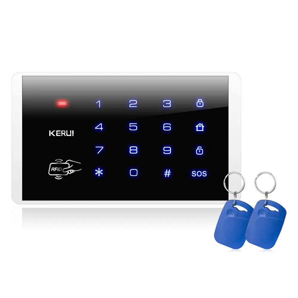 KERUI W181 Alarm System Panel WIFI GSM Alarm for Home Wireless Support Alexa Tuya Smart APP Control with Motion Sensor Siren