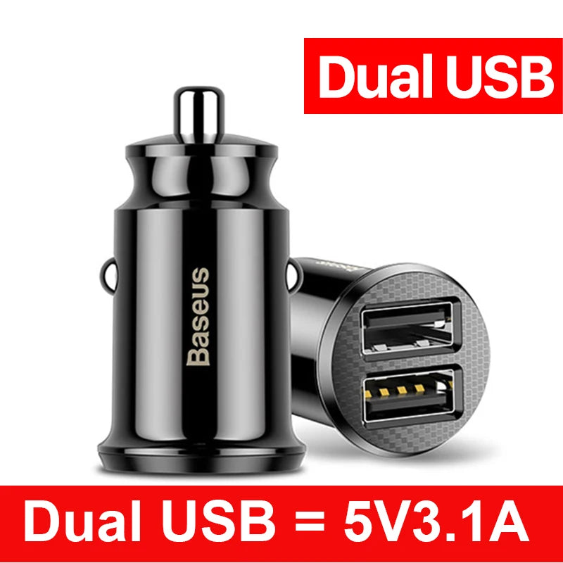 USB Car Charger - USB-A and USB-C Options
