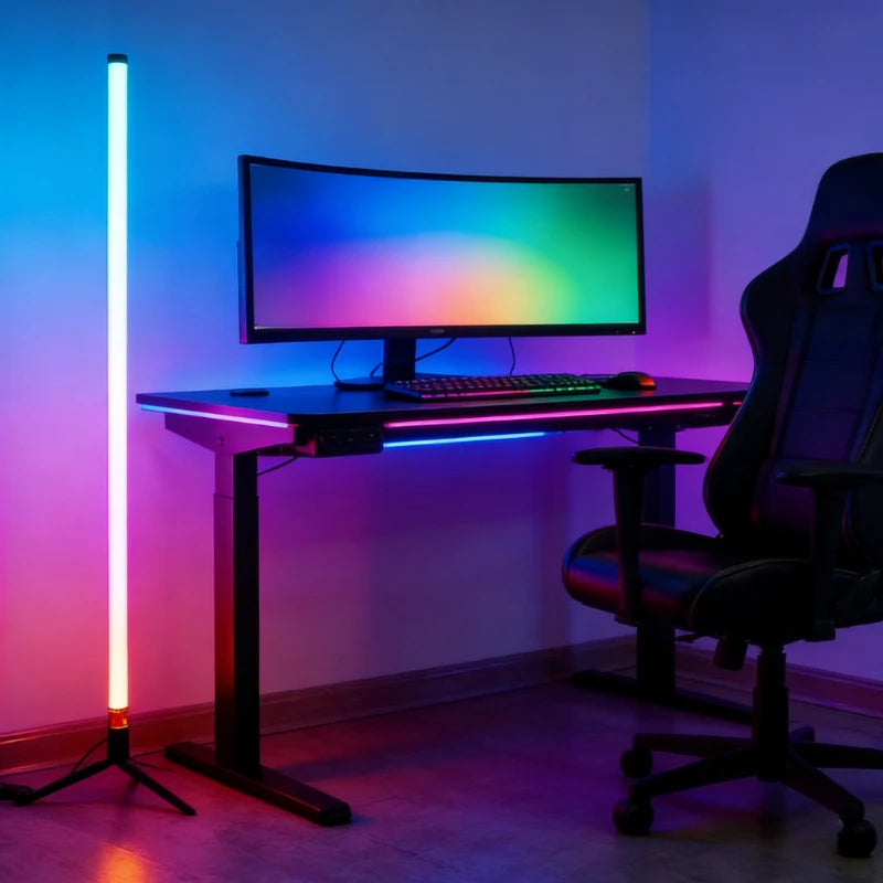 Lampe de sol d'ambiance RGB 120 cm