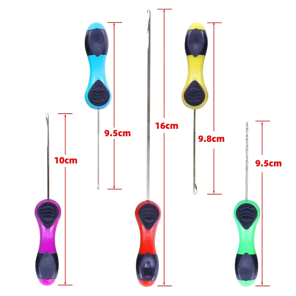 5x Ferramenta de Pesca de Carpete Acessórios de Gatilho de Iscas Conjunto de Agulha para Boilie Pop Up Rigs BT20 Gancho de Carp Rig Ferramentas de Montagem de Acessórios