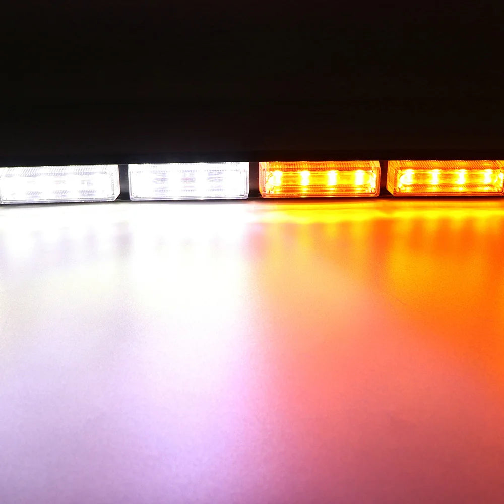LED Strobe Police Lights For Auto Emergency Grill Warning Lamp 16 led Windshield Bar Traffic Advisor Flashlight Car Accessories
