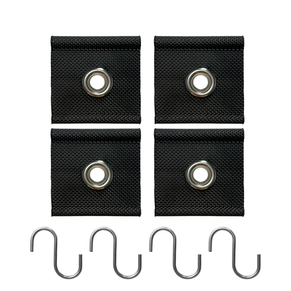 4Pcs S Shaped Camping Awning Hooks Clips Durable RV Tent Hangers Light Hangers with Holes Practical Caravan Camperb Accessories