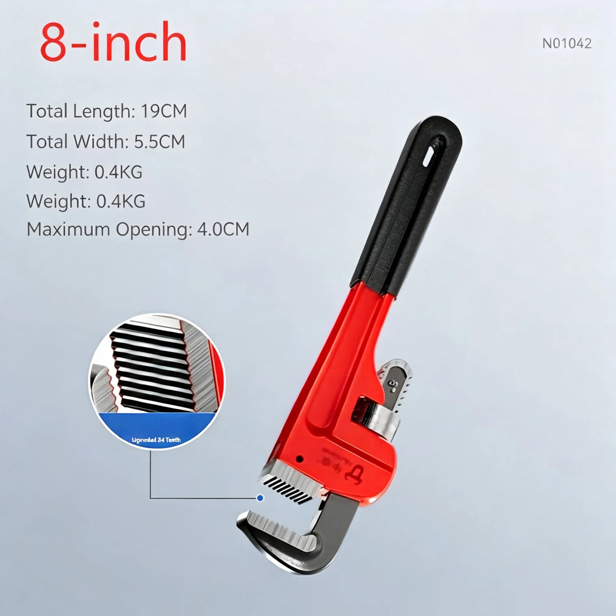 Carbon-Steel Adjustable Pipe Wrench