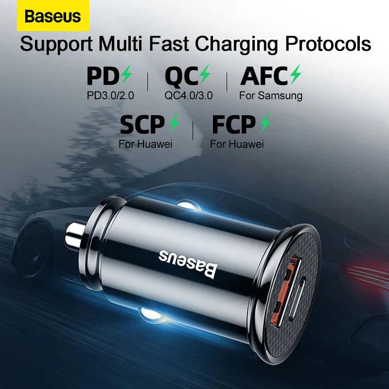 USB Car Charger - USB-A and USB-C Options