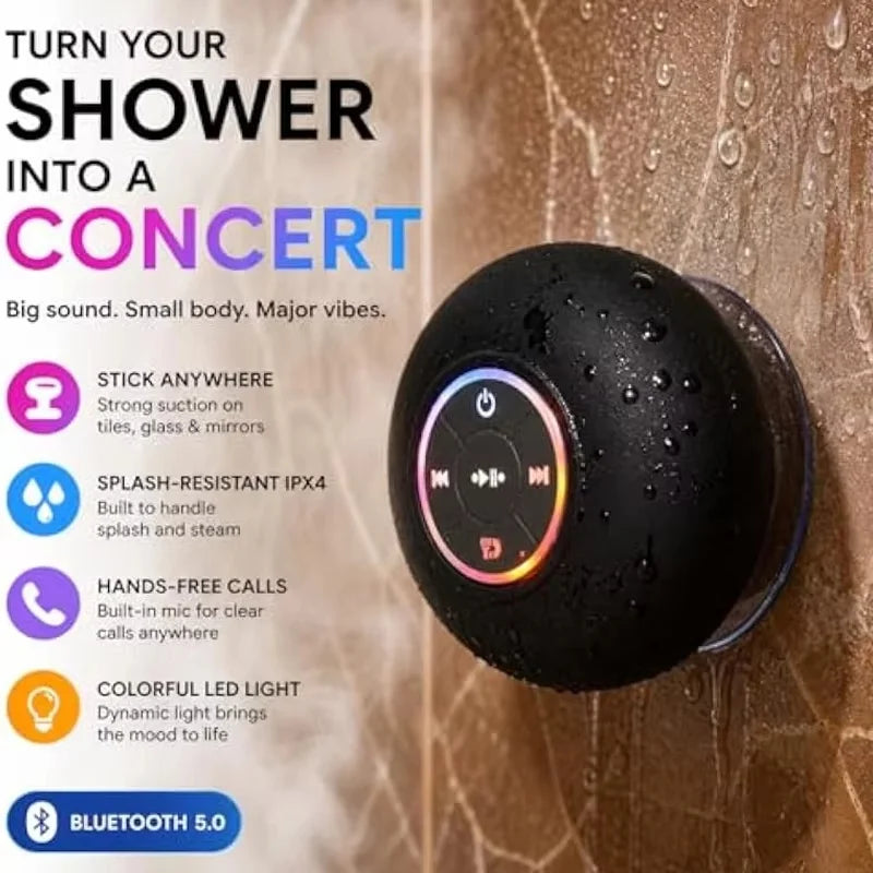 Bluetooth Suction-Mount Speaker
