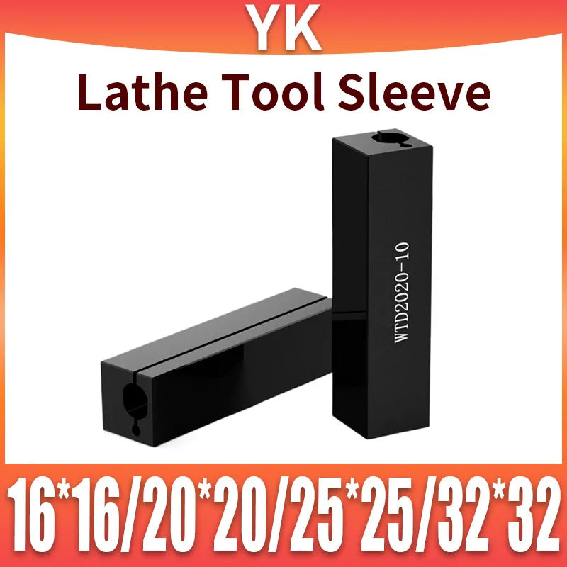 Rectangular Lathe Boring Bar Sleeve, Size Options
