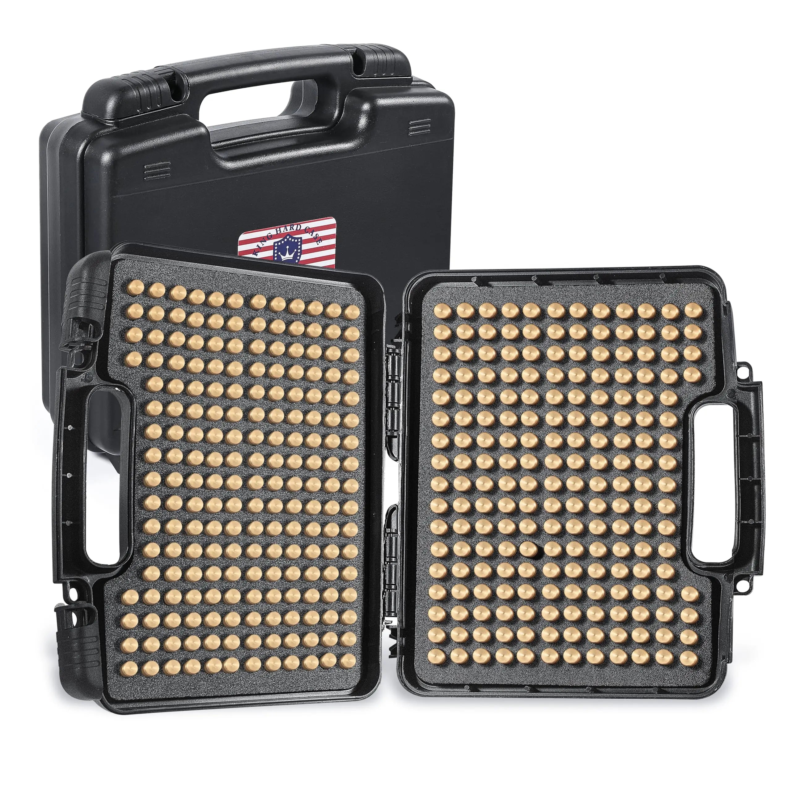 390Round 9mm Ammo Storage Case Travel Safe/Mil Spec/Waterproof Ammo Box-for 9x19mm Parabellum/9mm Luger 380ACP/ 38 S&W,W, 356 TS